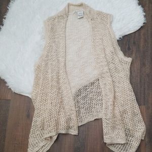 American Rag Knit Sleeveless Cardigan Festival Top
